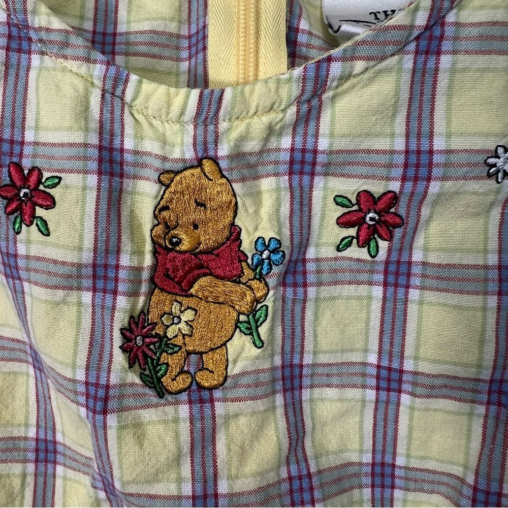 Y2k Vintage The Disney Store Winne The Pooh sleeveless Dress  Large - Picture 2 of 15
